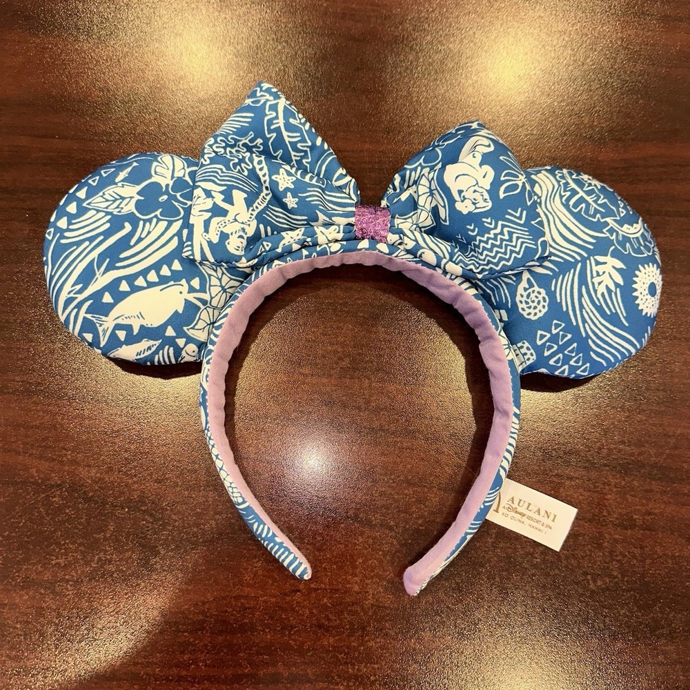 Disney Parks Aulani Hawaii Resort Tori Richards Exclusive Minnie Ears Headband